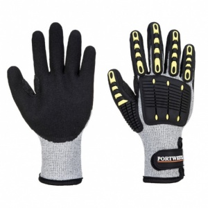 Portwest A729 Grey and Black Anti-Impact Cut Resistant Thermal Gloves